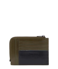 PIQUADRO B2 REVAMP Kartenetui mit M&uuml;nzfach Gr&uuml;n Schwarz - Brieftaschen Herren - 2