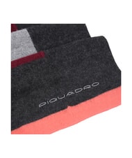 PIQUADRO SCIARPA Gestreifter Strickschal Burgund - Schals - 2