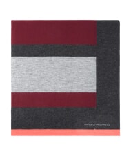 PIQUADRO SCIARPA Gestreifter Strickschal Burgund - Schals - 3