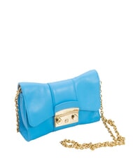 FURLA METROPOLIS Mini-Umh&auml;ngetasche aus Leder himmelblau - Damentaschen - 2