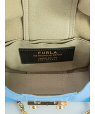 FURLA METROPOLIS Mini-Umh&auml;ngetasche aus Leder himmelblau - Damentaschen - 5
