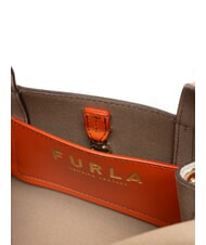 FURLA GILDA Minitaschen aus Leder mit Schultergurt Clivia + Marshmallow - Damentaschen - 5