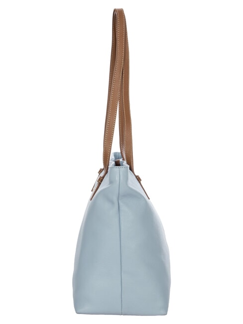 CREMONA S Leder-Einkaufstasche, Schultertasche Himmel - Damentaschen