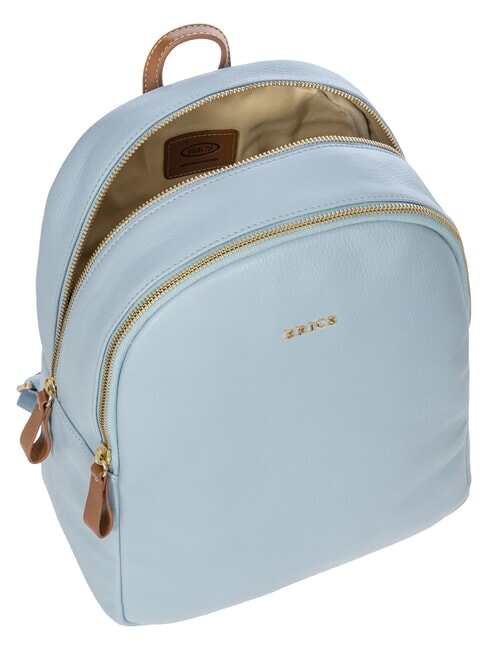 CREMONA Lederrucksack, zwei F&auml;cher Himmel - Damentaschen
