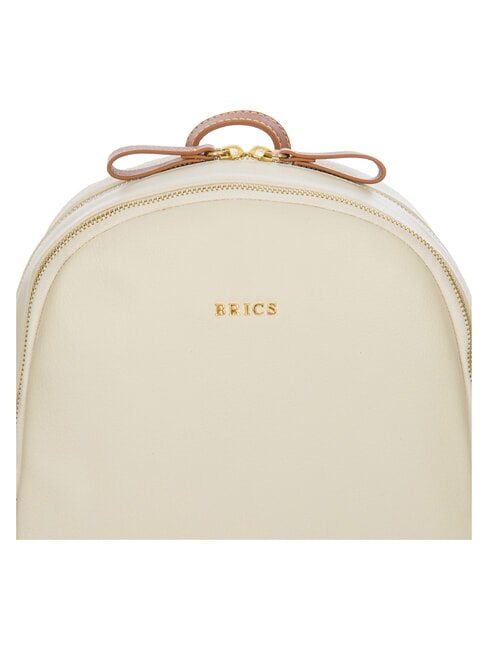 CREMONA Lederrucksack, zwei F&auml;cher CREME - Damentaschen