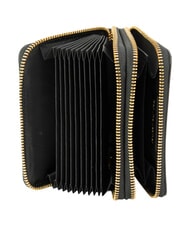 LOVE MOSCHINO LOVE EMBOSSED Ledergeldb&ouml;rse mit Kartenhalter Schwarz - Brieftaschen Damen - 2