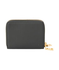 LOVE MOSCHINO LOVE EMBOSSED Ledergeldb&ouml;rse mit Kartenhalter Schwarz - Brieftaschen Damen - 3