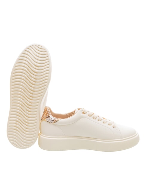 VENUS Turnschuhe Creme/Python - Damenschuhe