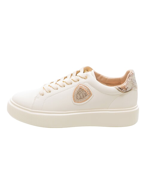 VENUS Turnschuhe Creme/Python - Damenschuhe