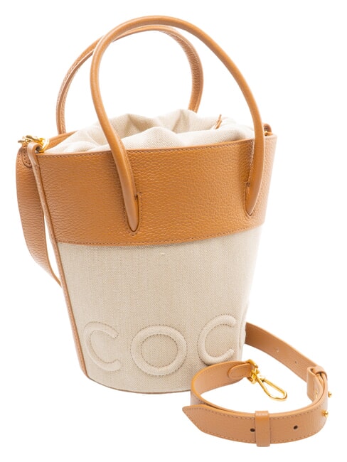 MYRTHA CANVAS Beuteltasche mit Schultergurt Riff / Pfirsich - Damentaschen