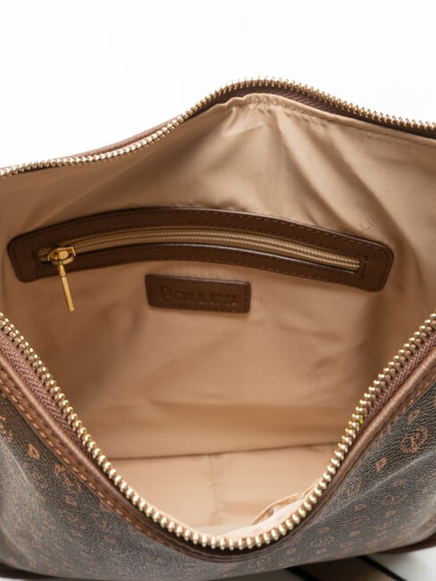 HERITAGE Verstellbare Schultertasche braun / creme - Damentaschen