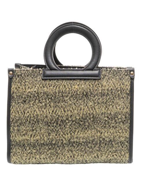 ICONIC WOOL Tragetasche mit Schultergurt schwarz/gelb - Damentaschen