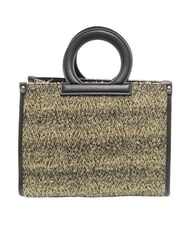 ROCCOBAROCCO ICONIC WOOL Tragetasche mit Schultergurt schwarz/gelb - Damentaschen - 3