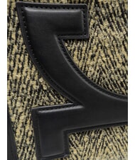 ROCCOBAROCCO ICONIC WOOL Tragetasche mit Schultergurt schwarz/gelb - Damentaschen - 4