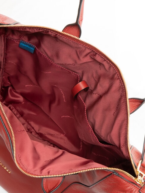 W99  Schultershopper, mit Schultergurt ROT - Damentaschen