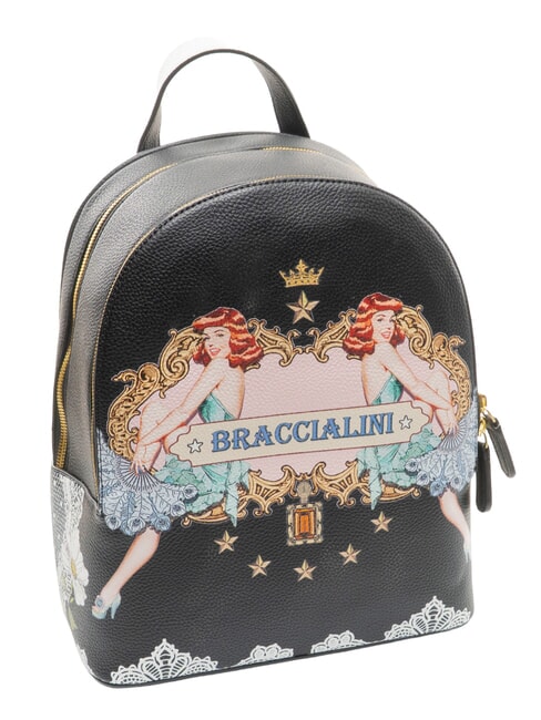 BRITNEY Rucksack mit zwei Taschen Schwarz - Damentaschen