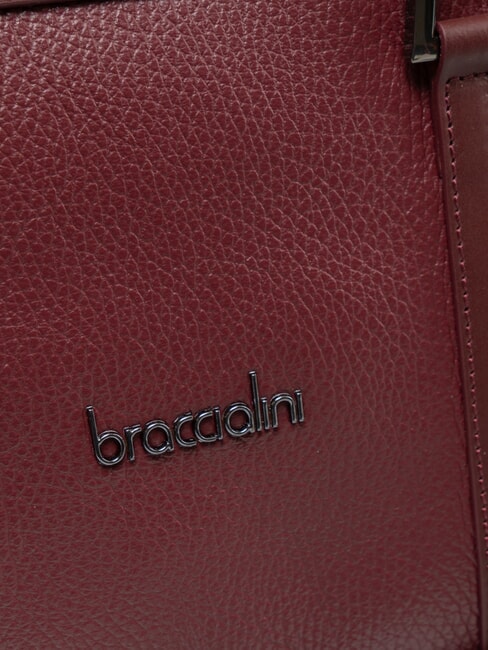 HELLEN Handtasche, Leder Burgund - Damentaschen