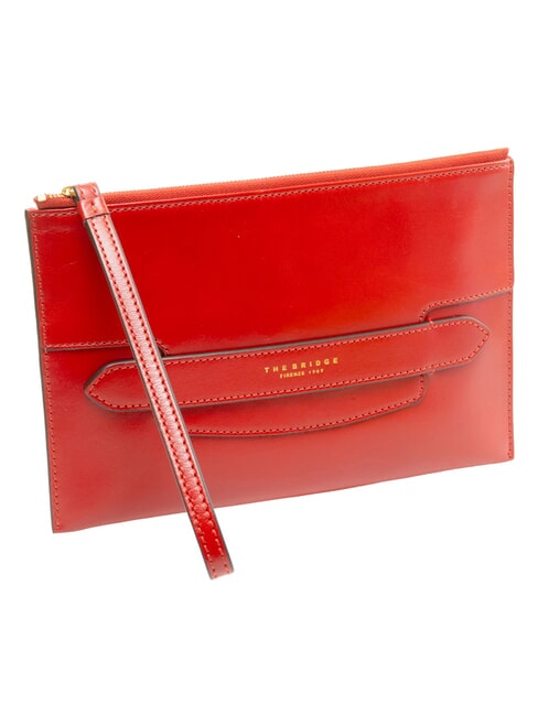 LUCREZIA Clutch aus Leder Flamenco-Abk. Gold - Damentaschen