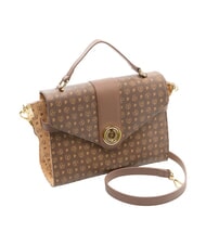 POLLINI HERITAGE Handtasche mit Schulterriemen braun / creme - Damentaschen - 2