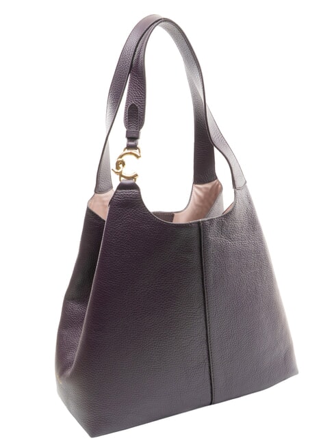 C-EASY Schultertasche mit Clutch Pflaumen - Damentaschen