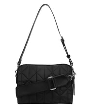 CALVIN KLEIN QUILTED NYLON Mini-Schultertasche mit Schultergurt auf Schwarz - Damentaschen - 4