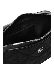 CALVIN KLEIN QUILTED NYLON Mini-Schultertasche mit Schultergurt auf Schwarz - Damentaschen - 6