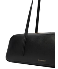 CALVIN KLEIN FOIL LOGO Schultertasche, Koffertasche schwarz/ger&ouml;stete Kokosnuss - Damentaschen - 5