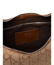 CALVIN KLEIN EMBLEM JAQUARD Die Schultertasche Maisstroh/tbd aop jqd - Damentaschen - 6
