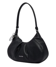 CALVIN KLEIN ENGRAVED HW Umh&auml;ngetasche auf Schwarz - Damentaschen - 3