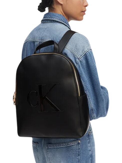 BOLD CK Laptop-Rucksack, einzelnes Fach auf Schwarz - Damentaschen