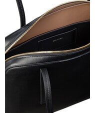 CALVIN KLEIN FOIL LOGO XL Schultertasche schwarz/ger&ouml;stete Kokosnuss - Damentaschen - 4