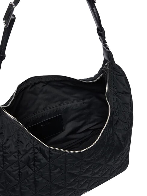 QUILTED NYLON Umh&auml;ngetasche auf Schwarz - Damentaschen