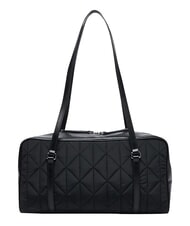 CALVIN KLEIN QUILTED NYLON Die Schultertasche auf Schwarz - Damentaschen - 3