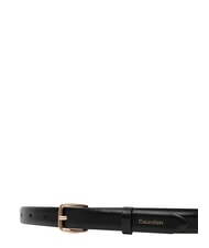 CALVIN KLEIN ESSENTIAL BUCKLE Lederg&uuml;rtel Schwarz / Antik-Hellgold - G&uuml;rtel - 3