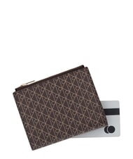 CALVIN KLEIN EMBLEM AOP Geldb&ouml;rse mit Doppelrei&szlig;verschluss Black AOP - Brieftaschen Damen - 4