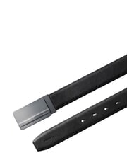 CALVIN KLEIN METAL LOGO Lederg&uuml;rtel Schwarz / mattes Anthrazit - G&uuml;rtel - 3