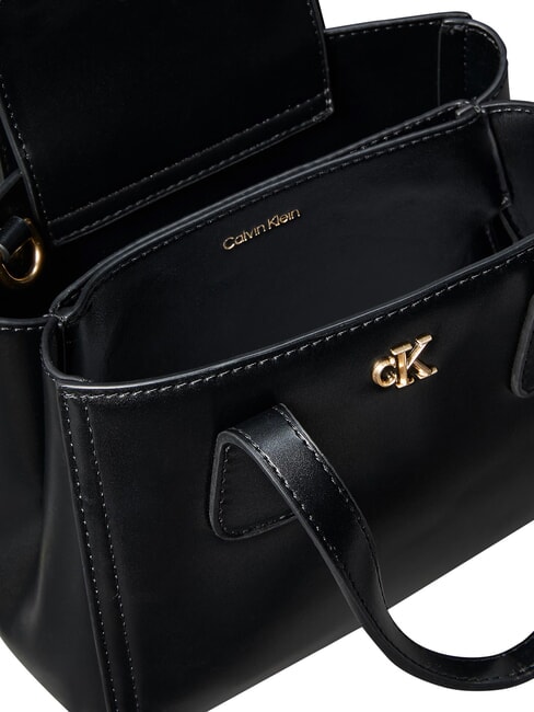 CK MINI Mini-Handtasche mit Schulterriemen auf Schwarz - Damentaschen