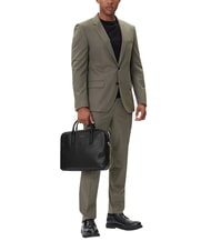 CALVIN KLEIN RAISED Laptoptasche mit Schultergurt auf Schwarz - Arbeitstaschen - 2