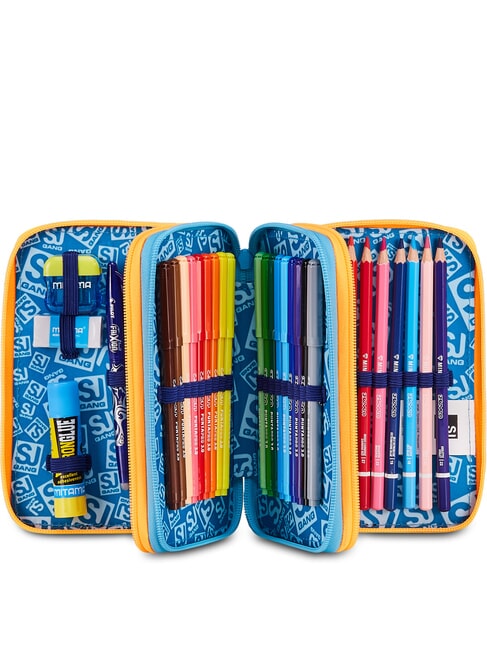 JOYFUL PINS BOY Federm&auml;ppchen mit Schulset BLAUER DRUCK - Etuis und Zubeh&ouml;r