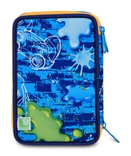 SJGANG JOYFUL PINS BOY Federm&auml;ppchen mit Schulset BLAUER DRUCK - Etuis und Zubeh&ouml;r - 6