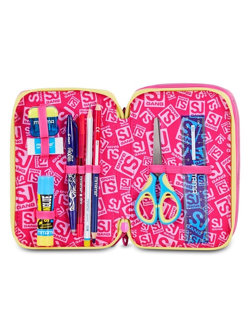 JOYFUL PINS GIRL Federm&auml;ppchen mit Schulset fuchsiafluo - Etuis und Zubeh&ouml;r