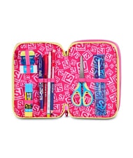SJGANG JOYFUL PINS GIRL Federm&auml;ppchen mit Schulset fuchsiafluo - Etuis und Zubeh&ouml;r - 3
