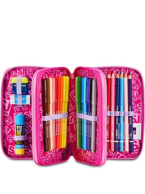 SOFT POUCH GIRL Federm&auml;ppchen mit Schulset rosa Puppe - Etuis und Zubeh&ouml;r