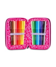SJGANG SOFT POUCH GIRL Federm&auml;ppchen mit Schulset rosa Puppe - Etuis und Zubeh&ouml;r - 4
