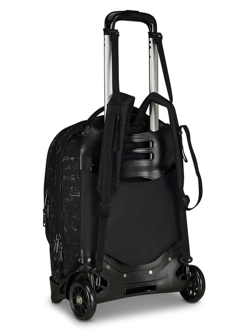 PLUG FANTASY Abnehmbarer Trolley-Rucksack schwarzer Doodle - Rucks&auml;cke mit Trolleyfunktion