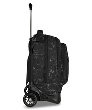INVICTA PLUG FANTASY Abnehmbarer Trolley-Rucksack schwarzer Doodle - Rucks&auml;cke mit Trolleyfunktion - 5