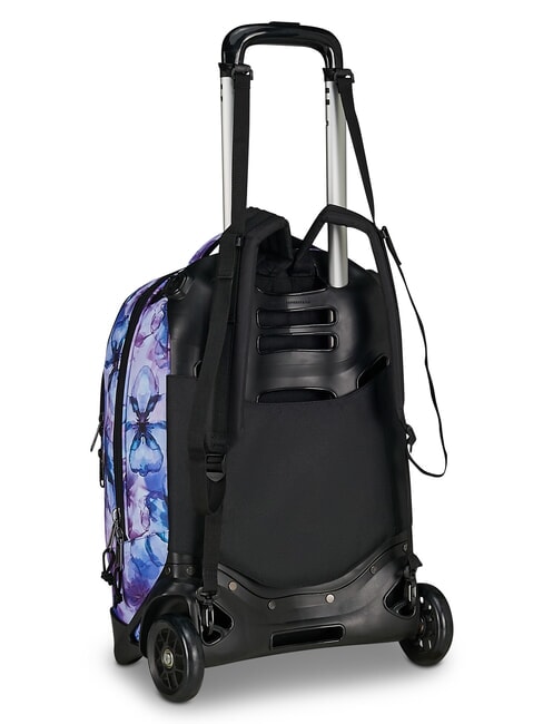 PLUG FANTASY Abnehmbarer Trolley-Rucksack Wasserfarbene Bl&uuml;ten - Rucks&auml;cke mit Trolleyfunktion