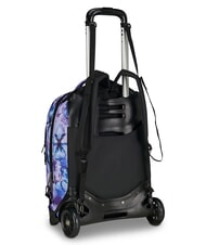INVICTA PLUG FANTASY Abnehmbarer Trolley-Rucksack Wasserfarbene Bl&uuml;ten - Rucks&auml;cke mit Trolleyfunktion - 3