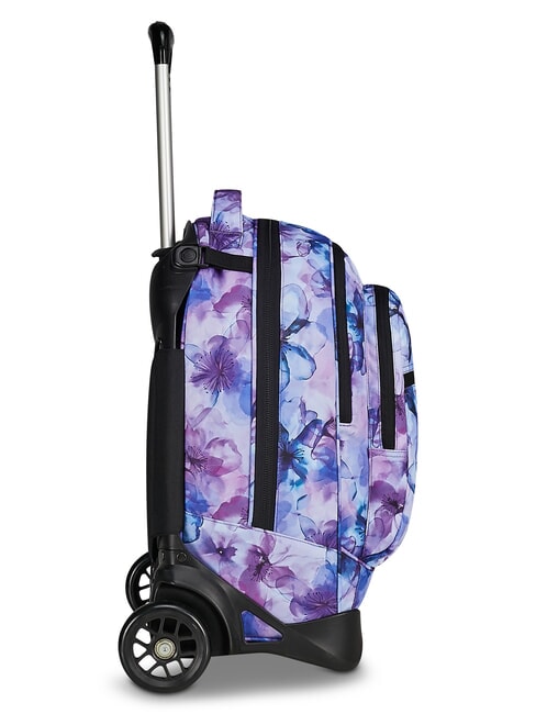 PLUG FANTASY Abnehmbarer Trolley-Rucksack Wasserfarbene Bl&uuml;ten - Rucks&auml;cke mit Trolleyfunktion