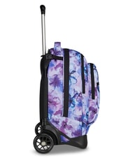 INVICTA PLUG FANTASY Abnehmbarer Trolley-Rucksack Wasserfarbene Bl&uuml;ten - Rucks&auml;cke mit Trolleyfunktion - 5
